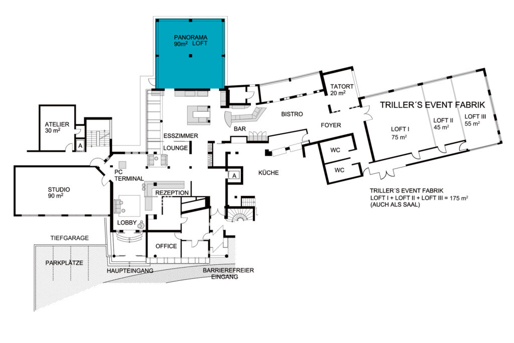 GRUNDRISS EVENTFABRY PANORAMA | HOTEL AM TRILLER SAARBRÜCKEN