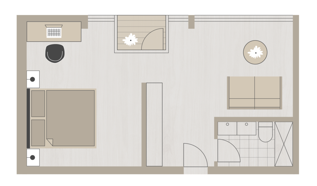 LOFT SUITE GRUNDRISS | HOTEL AM TRILLER SAARBRÜCKEN