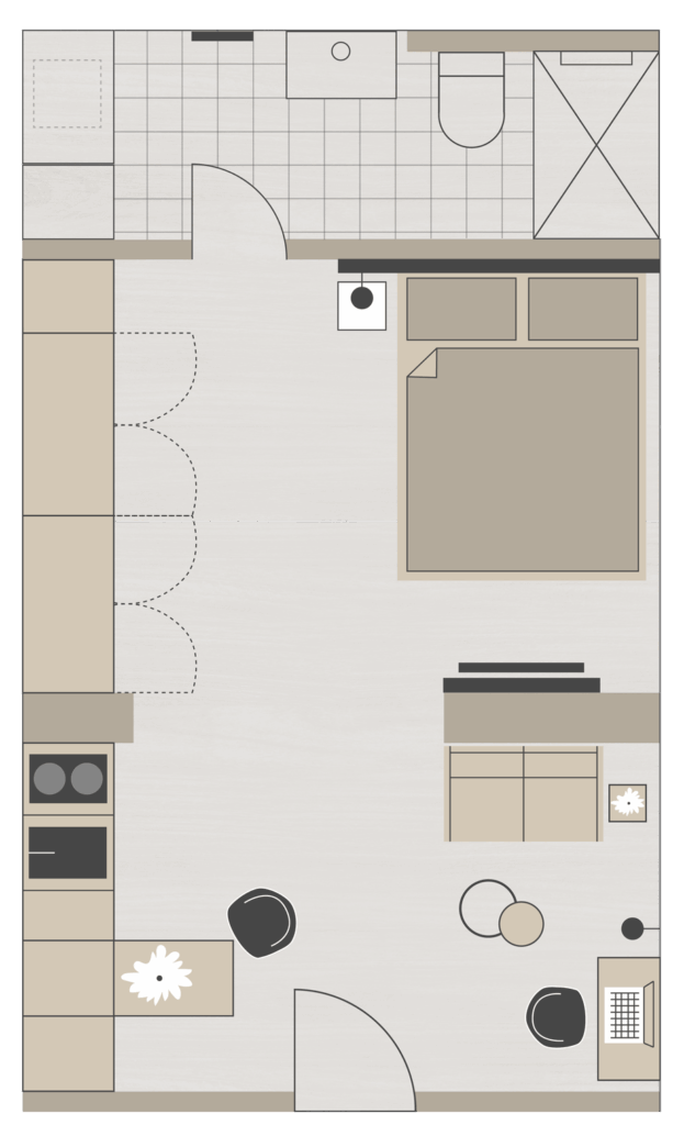 STUDIO L GRUNDRISS | HOTEL AM TRILLER SAARBRÜCKEN