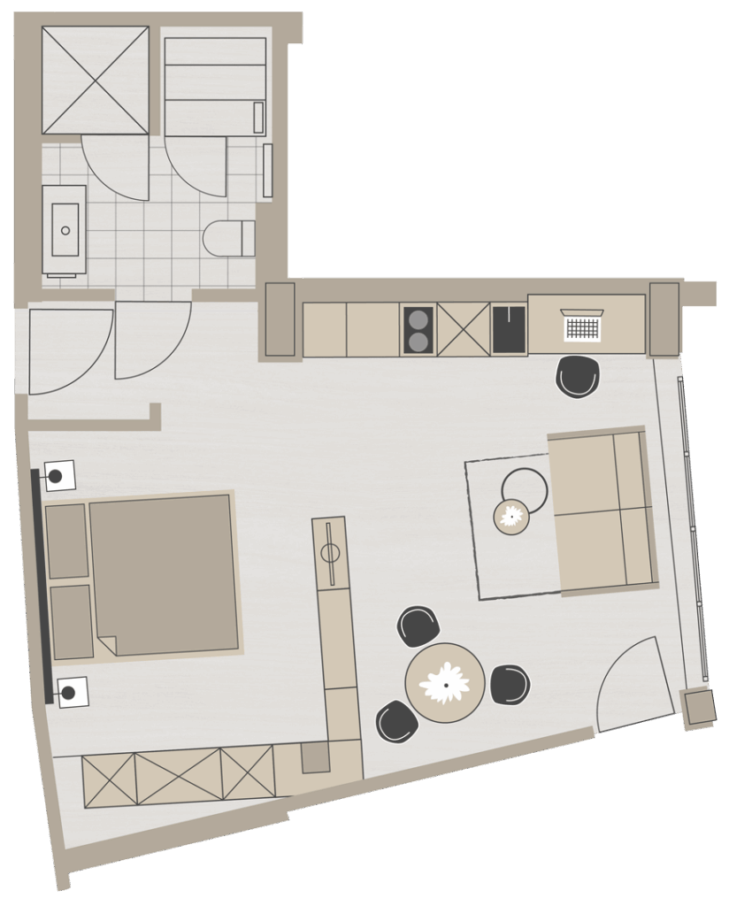 STUDIO XL GRUNDRISS | HOTEL AM TRILLER SAARBRÜCKEN