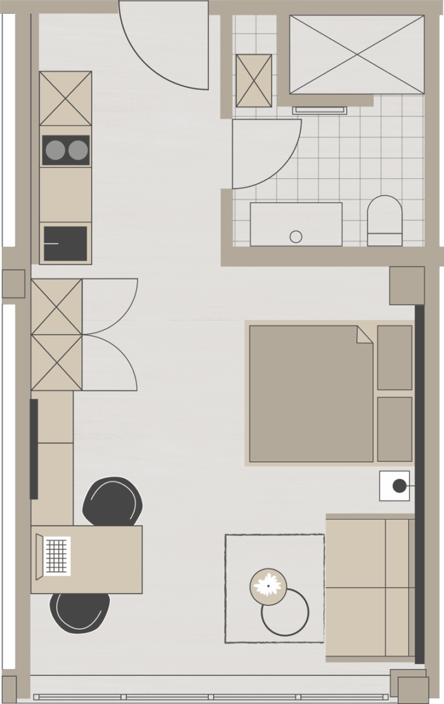 STUDIO M GRUNDRISS LINKS | HOTEL AM TRILLER SAARBRÜCKEN